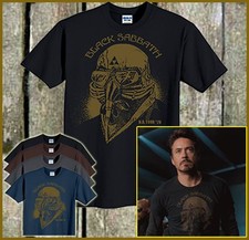 tony stark black sabbath shirt avengers